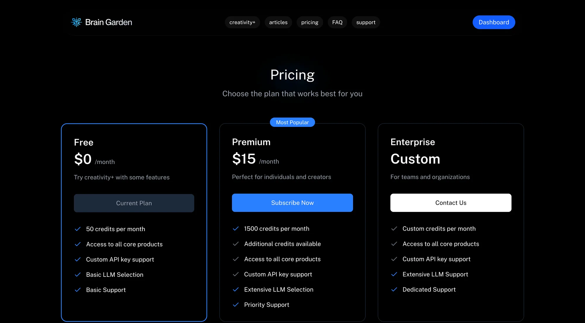 Pricing